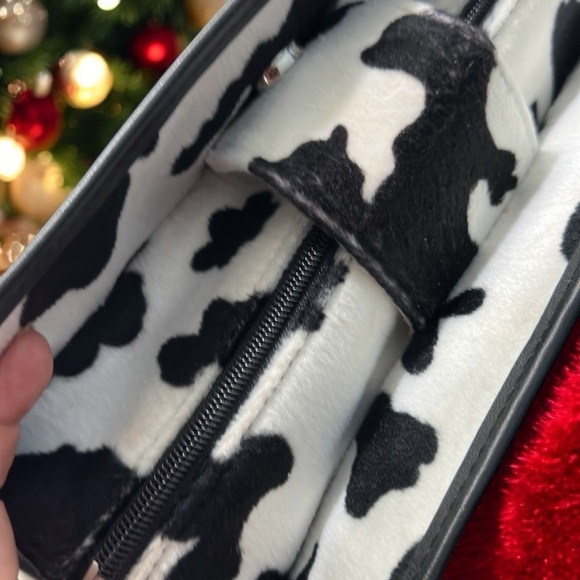 RARE Vintage 80’s Victoria Weick Beverly Hills Pony  hair Cow print Handbag EUC - Picture 5 of 8